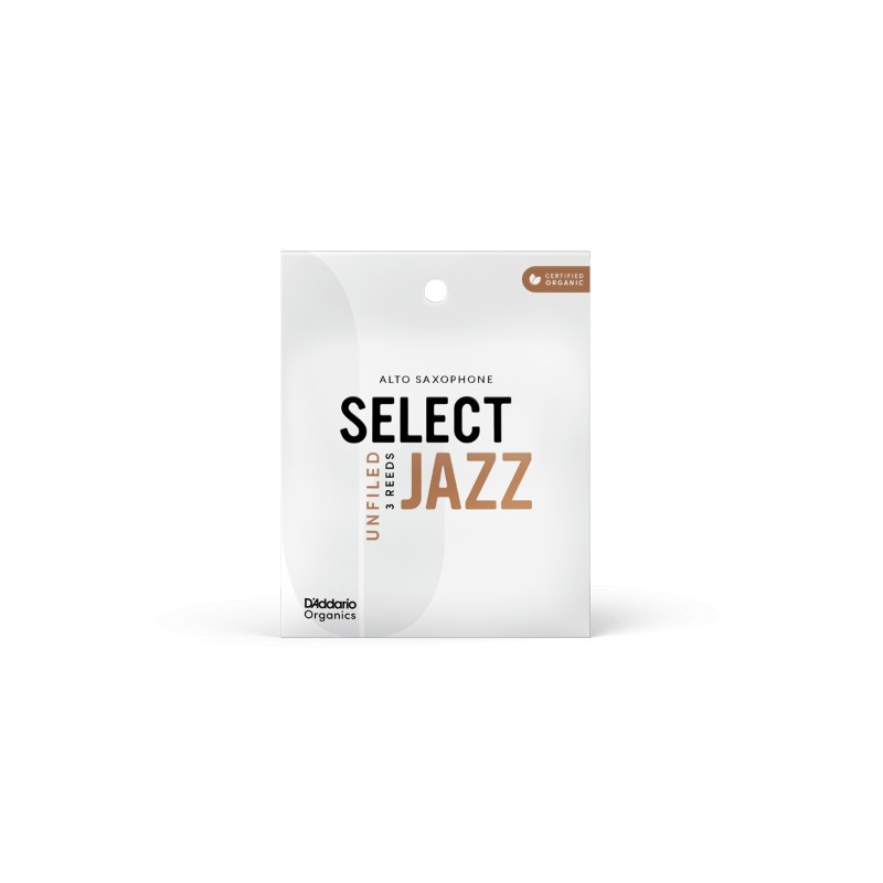 Anches Saxophone Alto D'addario Select Jazz Unfield, force 2S X3