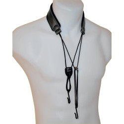 BG - Cordon cuir basse 2 crochets métal