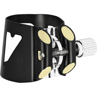 Ligature Vandoren clarinette Basse noire + cb plastique