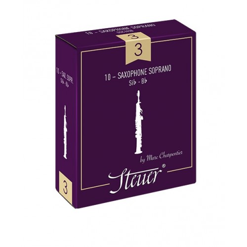 Boîte de 10 anches Steuer Classic saxophone soprano force 2