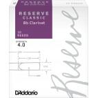 Anche Clarinette Sib Rico d'addario reserve classic strength 4 x10 