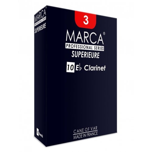 10 anches Clarinette Mib / Eb Marca Supérieure force 3