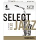 Anche Saxophone Alto Rico d'addario jazz force 4 hard 4h filed x10