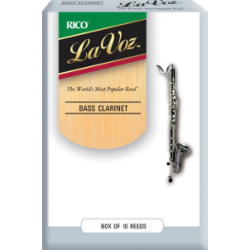 Reed Bass Clarinet Rico la voz medium soft / medium low x10