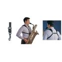 Cordon Saxophone Soft harness Neotech Noir Junior à mousqueton