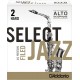 Anche Saxophone Alto Rico d'addario jazz force 2h hard filed x10
