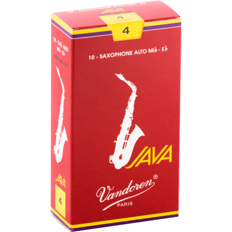 ボックスの10芦Vandoren Java赤いカットアルトサクソフォン4