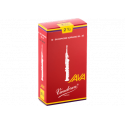 ボックスの10芦Vandoren Java赤いカットソプラノサックスの強度2.5
