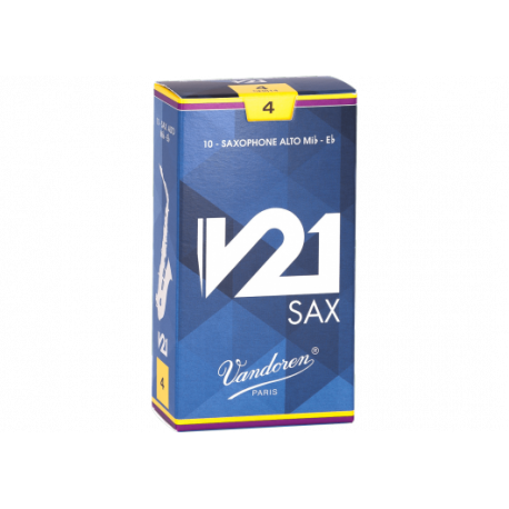 Anches Vandoren V21 pour saxo alto force 4 - boîte de 10