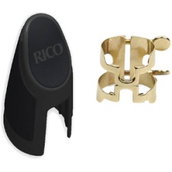H-ligature rico d'addario plaqué or clarinette sib 4 points de contact