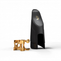 H-ligature rico d'addario gold-plated soprano saxophone 4 points of contact