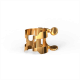 H-ligadura rico d'addario chapado en oro de saxo tenor con 4 puntos de contacto