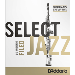 Reed Sax Soprano Rico d'addario jazz force 3s soft filed x10