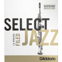 Caña Saxo Soprano Rico d'addario de jazz de la fuerza 3s suave presentada x10
