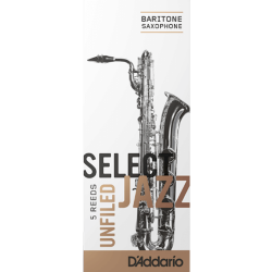 Caña Saxo Barítono Rico d'addario de jazz de la fuerza 3s suave sin archivar x5