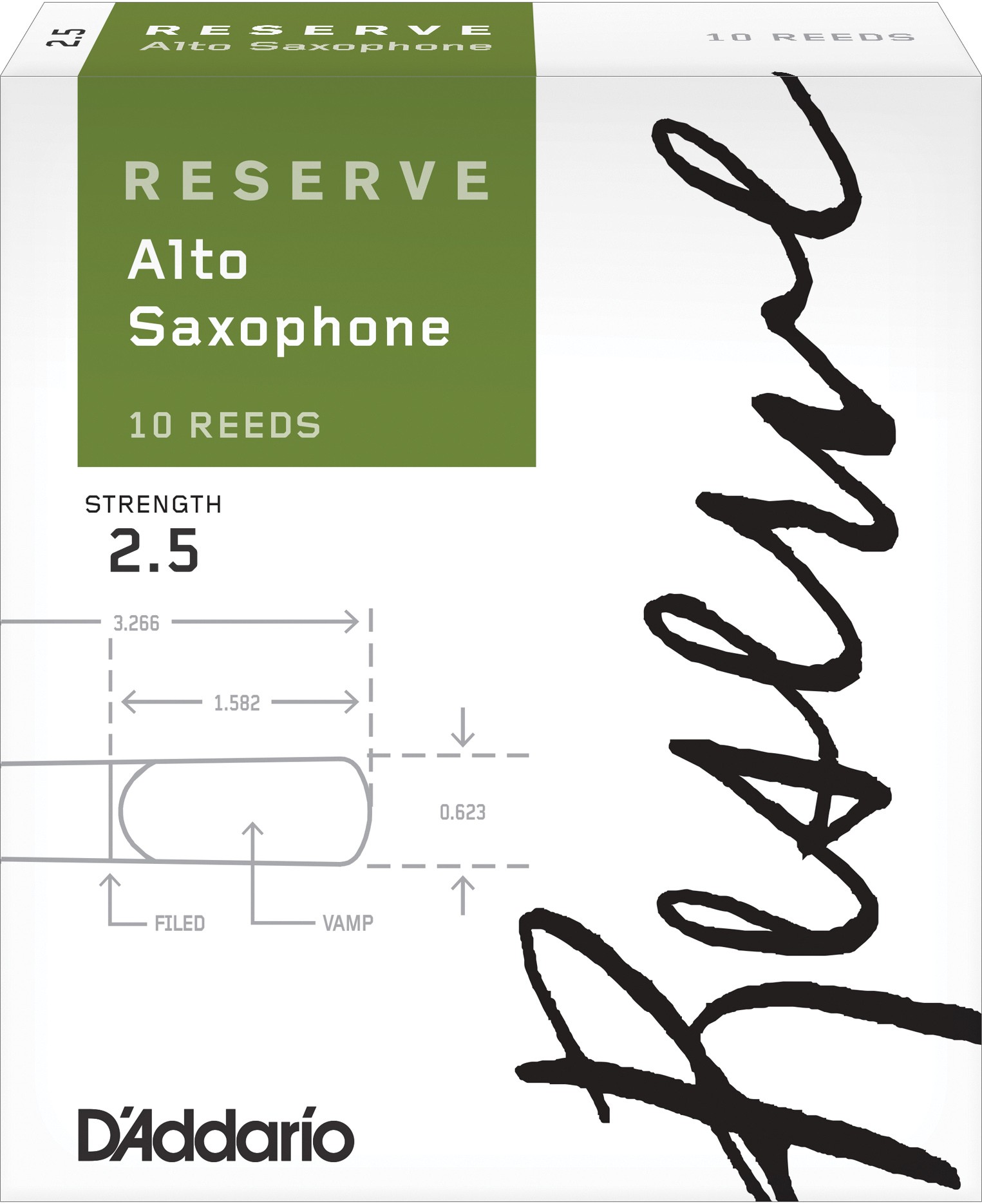 Anche Saxo Reeds 10 Anches Soundman® pour Saxophone Alto pour l'usage quotidien 10 pièces 